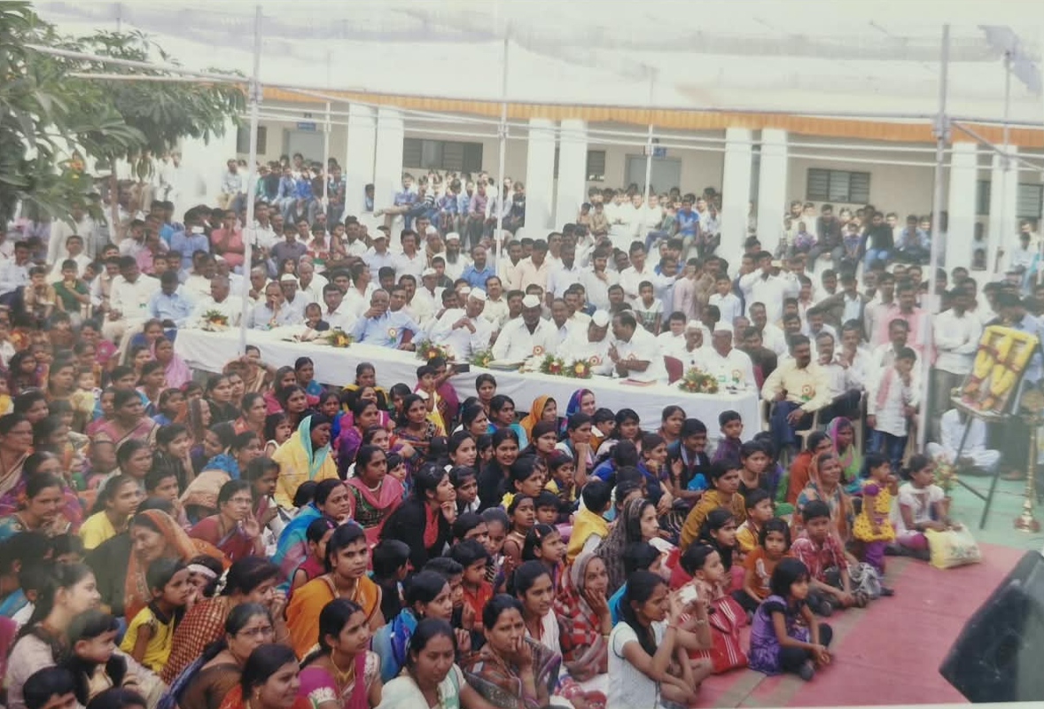 Audience in tent